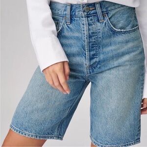 Aritzia Denim Forum Joni Loose Bermuda Short in Picture This Bleu